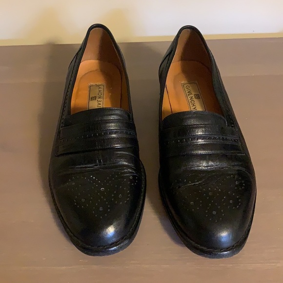 Givenchy Vintage Black Leather Loafers - Men’s Size 6 - Picture 2 of 9